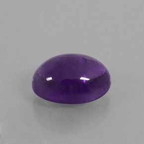 Amatista Violeta natural de 7.27 ct, Corte Óvalo, Transparente