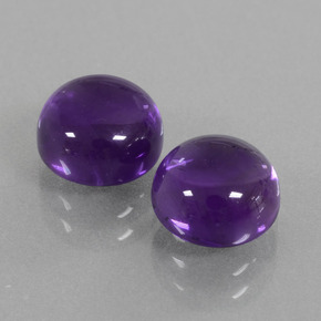 Gemas de Amatista Violeta natural de  ct, Corte Redondo, Transparente