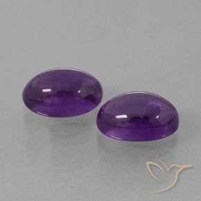 Gemas de Amatista Violeta rojizo natural de 8.34 ct, Ovalada, Transparente