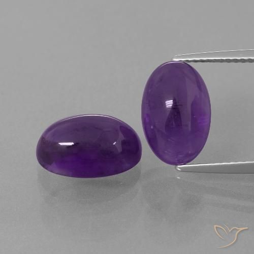 8.44ctw Natural Violeta rojizo Amatista, Ovalada, Transparente