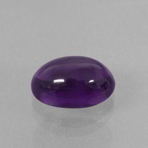 Amatista violeta natural de 4,17 ct, corte óvalo, transparente