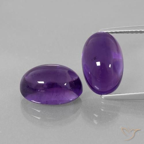 8.85ctw Natural Violeta medio Amatista, Ovalada, Transparente