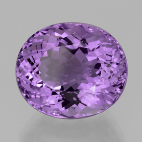 Amatista violeta natural de 17,09 ct, corte óvalo, VVS