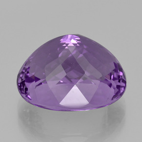 Amatista violeta natural de 17,09 ct, corte óvalo, VVS