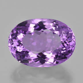Amatista violeta natural de 8,93 ct, corte óvalo, VVS