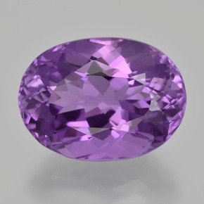 Amatista Violeta natural de 11.94 ct, Corte Óvalo, VVS