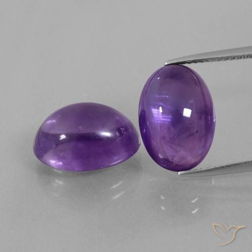 13.78ctw Natural Violeta claro medio Amatista, Ovalada, Transparente