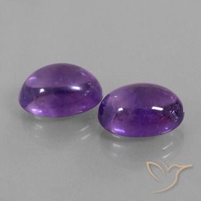 Gemas de Amatista Violeta claro medio natural de 13.78 ct, Ovalada, Transparente