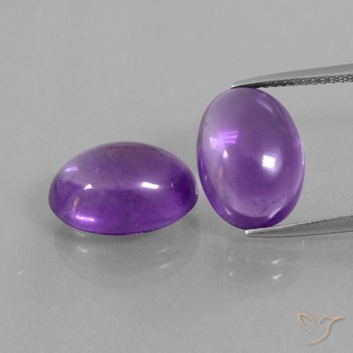 12.37ctw Natural Violeta intenso Amatista, Ovalada, Transparente