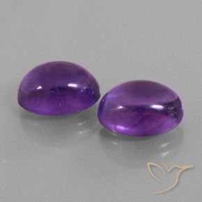 Gemas de Amatista Violeta rojizo natural de 13.84 ct, Ovalada, Transparente