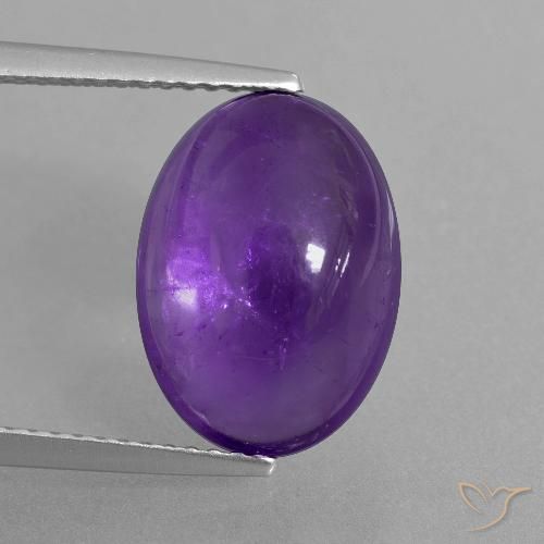 6.23ct Natural Violeta claro medio Amatista, Ovalada, Transparente