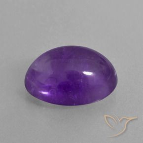 Amatista Violeta claro medio natural de 6.23 ct, Ovalada, Transparente