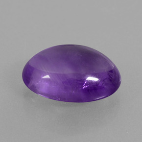 Amatista Violeta natural de 5.58 ct, Corte Óvalo, Transparente