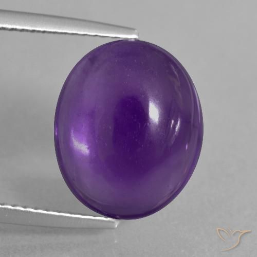 7.35ct Natural Violeta medio Amatista, Ovalada, Transparente