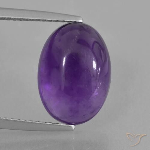 6.30ct Natural Violeta claro medio Amatista, Ovalada, Transparente