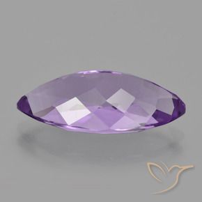 Amatista Violeta medio natural de 6.24 ct, Marquesa, VS