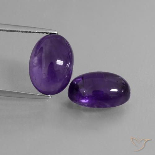 12.63ctw Natural Violeta medio Amatista, Ovalada, Transparente