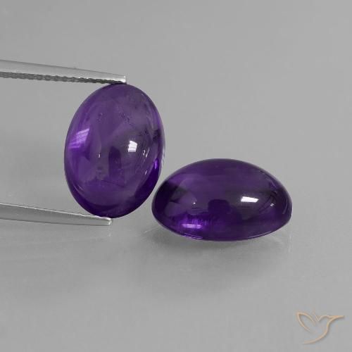 12.52ctw Natural Violeta medio Amatista, Ovalada, Transparente