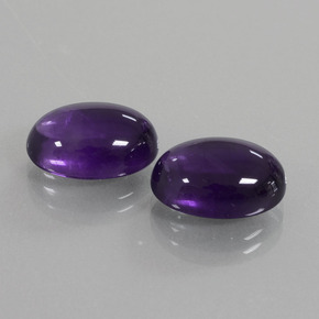 Gemas de amatista violeta natural de 12,84 ct, corte óvalo, transparente