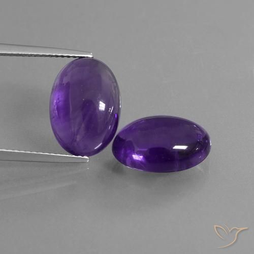 11.97ctw Natural Violeta medio Amatista, Ovalada, Transparente
