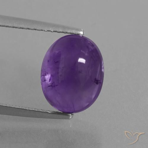 3.62ct Natural Violeta medio Amatista, Ovalada, Transparente