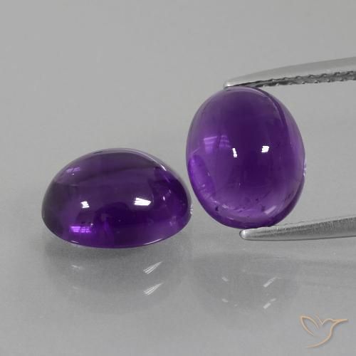 5.58ctw Natural Violeta medio Amatista, Ovalada, Transparente