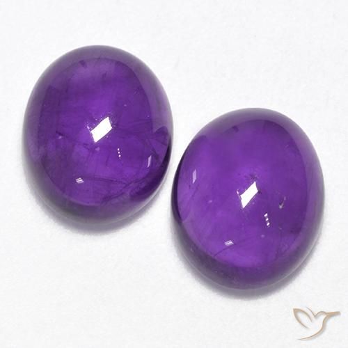 5.63ctw Natural Violeta claro medio Amatista, Ovalada, Transparente