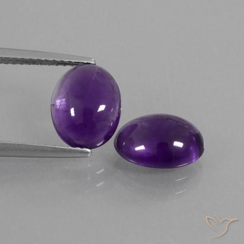 4.29ctw Natural Violeta medio Amatista, Ovalada, Transparente