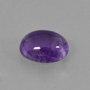 Amatista Violeta medio natural de 2.75 ct, Corte Óvalo, Transparente