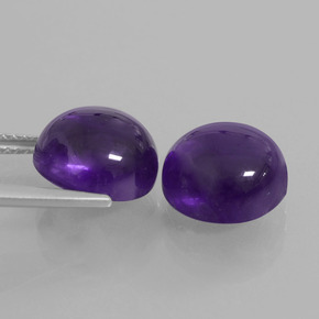 Gemas de amatista violeta oscuro natural de 8,92 ct, corte redondo, transparente
