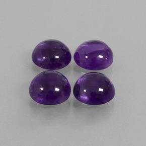 Gemas de Amatista Violeta medio natural de 10.71 ct, Corte Redondo, Transparente