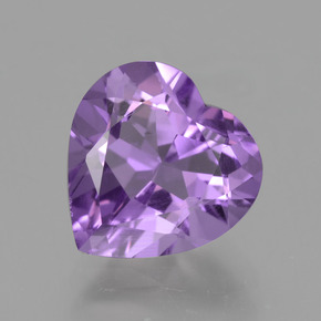 Amatista Violeta natural de 1.88 ct, Forma de corazón, VVS