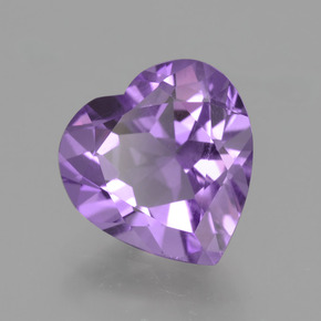 Amatista Violeta natural de 1.88 ct, Forma de corazón, VVS