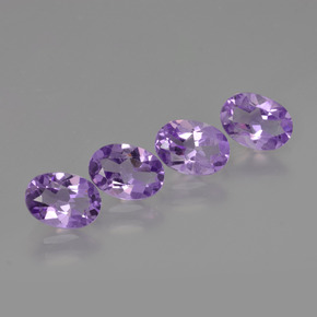 Gemas de Amatista Violeta natural de 2.70 ct, Corte Óvalo, VS