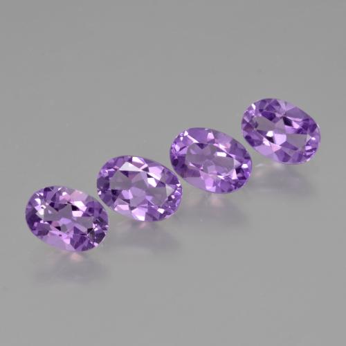 Gemas de Amatista Violeta intenso natural de 2.75 ct, Corte Óvalo, VS