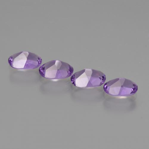 Gemas de Amatista Violeta intenso natural de 2.75 ct, Corte Óvalo, VS