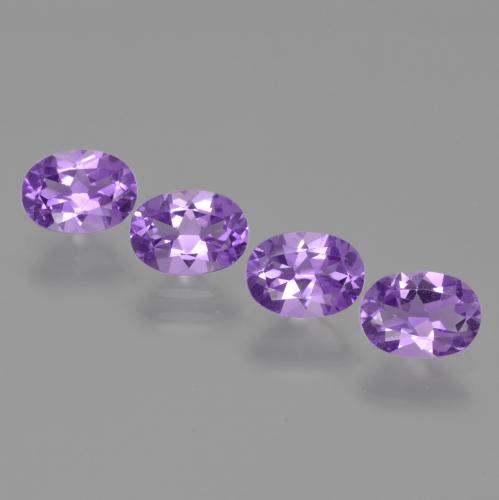 Gemas de amatista violeta natural de 2,75 ct, corte óvalo, VS