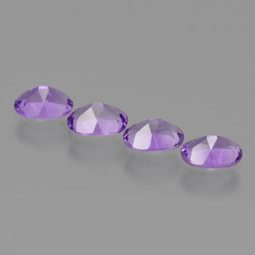 Gemas de amatista violeta natural de 2,75 ct, corte óvalo, VS