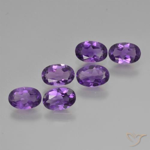 2.23ctw Natural Violeta intenso Amatista, Ovalada, VVS-VS