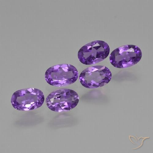 2.48ctw Natural Violeta vívido Amatista, Ovalada, VVS-VS