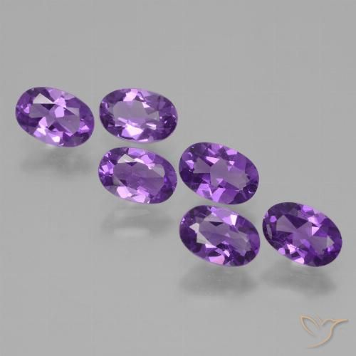 2.36ctw Natural Violeta vívido Amatista, Ovalada, VVS-VS