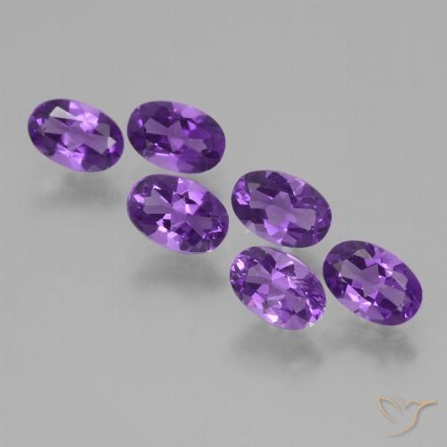 2.56ctw Natural Violeta intenso Amatista, Ovalada, VVS-VS
