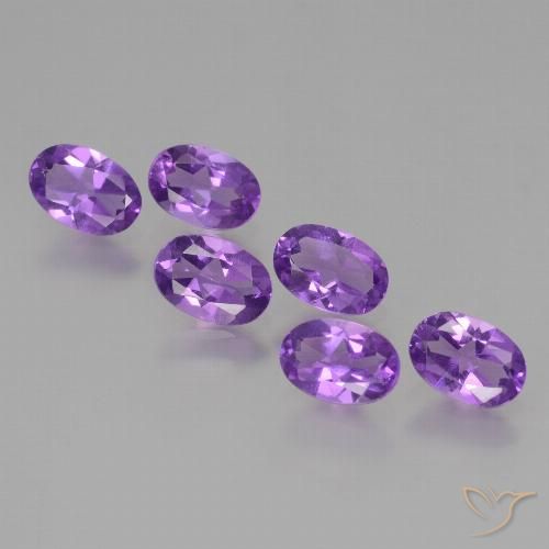 2.35ctw Natural Violeta intenso Amatista, Ovalada, VS