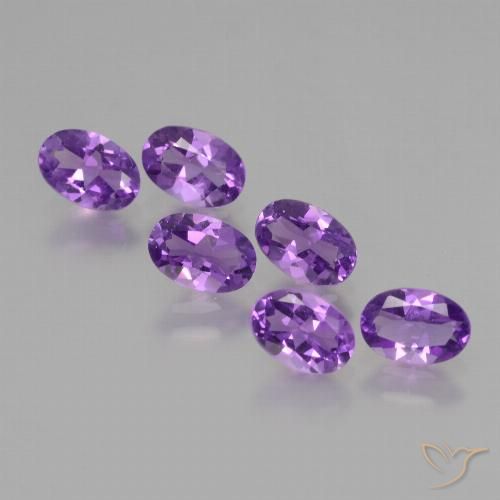 2.54ctw Natural Violeta intenso Amatista, Ovalada, VS