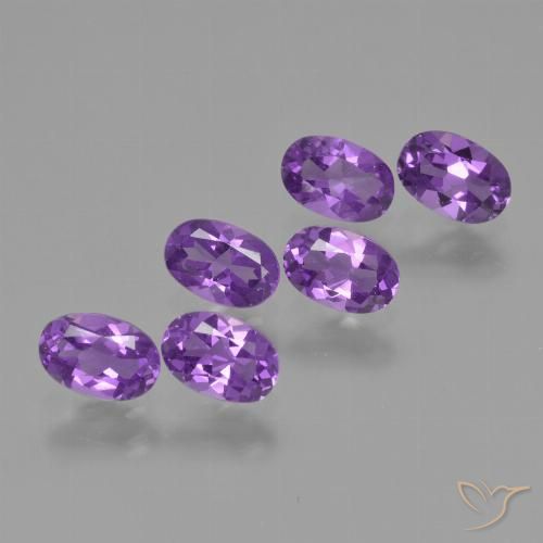 2.52ctw Natural Violeta púrpura medio Amatista, Ovalada, VVS-VS