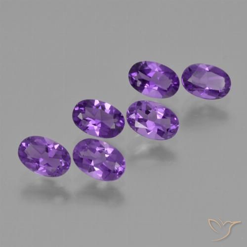 2.43ctw Natural Violeta intenso Amatista, Ovalada, VVS-VS