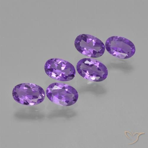 2.49ctw Natural Violeta oscuro Amatista, Ovalada, VVS-VS