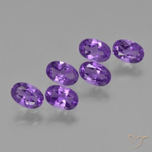 2.53ctw Natural Violeta intenso Amatista, Ovalada, VVS-VS
