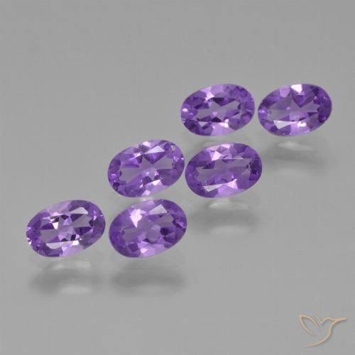 2.49ctw Natural Violeta medio Amatista, Ovalada, VVS-VS