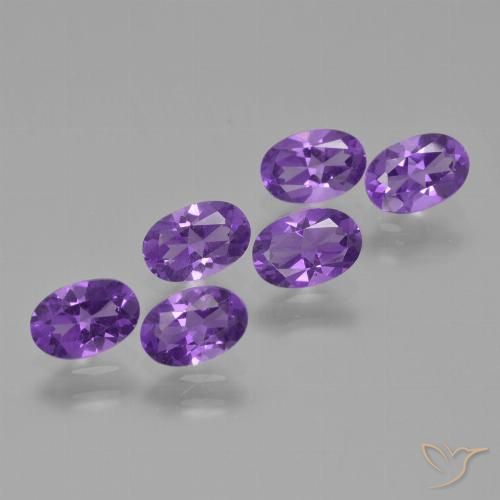 2.46ctw Natural Violeta oscuro Amatista, Ovalada, VVS-VS